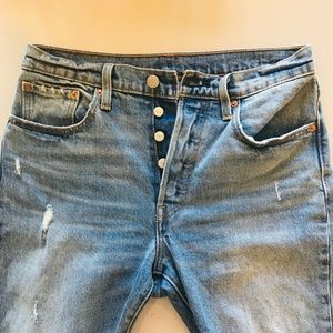 Levi 501 Skinny High Waisted Jeans